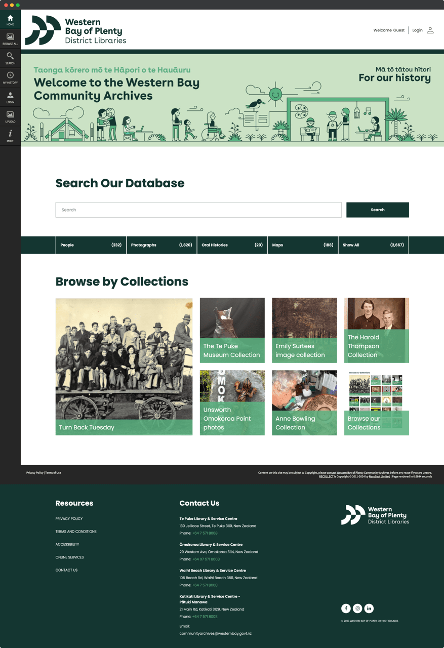 website screenshot
